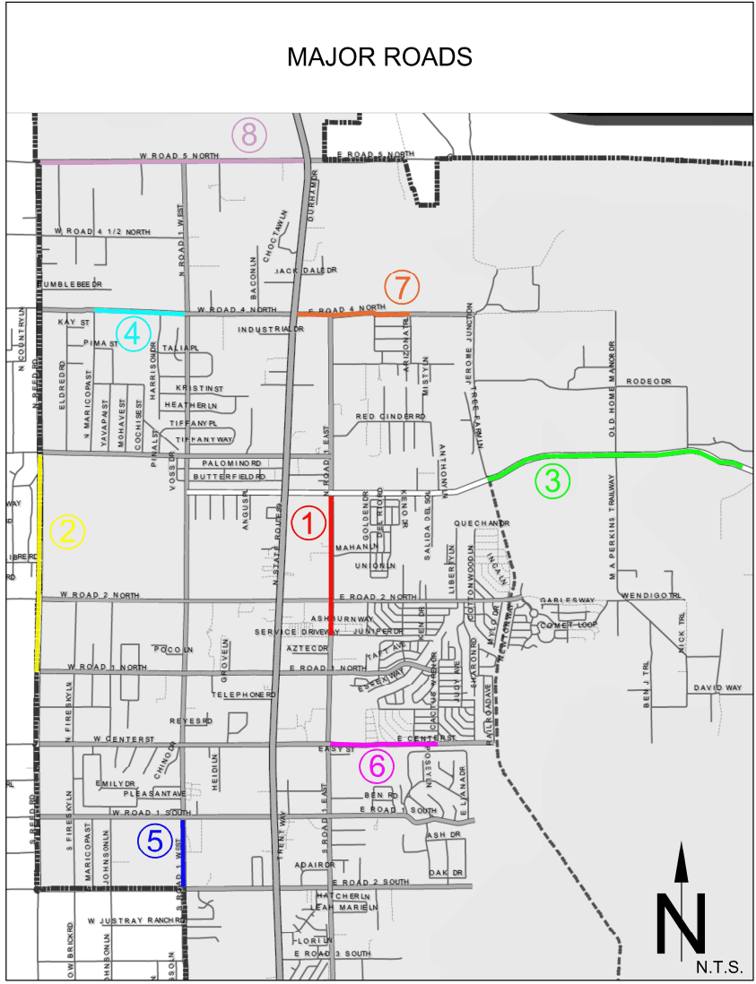 Major Road Project Map