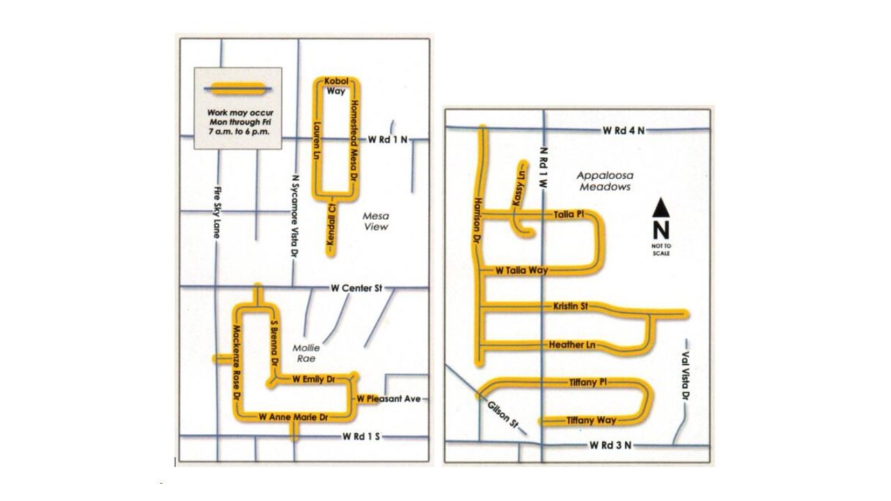 Slurry Seal Project Map